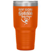 Funny Golden Retriever Tumbler My Son Is A Golden Retriever Laser Etched 30oz Stainless Steel Tumbler
