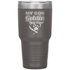 Funny Golden Retriever Tumbler My Son Is A Golden Retriever Laser Etched 30oz Stainless Steel Tumbler