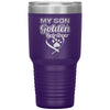 Funny Golden Retriever Tumbler My Son Is A Golden Retriever Laser Etched 30oz Stainless Steel Tumbler