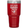 Funny Golden Retriever Tumbler My Son Is A Golden Retriever Laser Etched 30oz Stainless Steel Tumbler