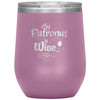 Funny Wine Glass My Patronus Is Wine Glass 12oz Stainless Steel Laser Etched