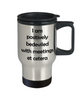 Funny Pop Culture Travel Mug I Am Positively Bedeviled With Meetings Et Cetera 14oz Stainless Steel