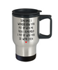 Funny Couples Relationship Travel Mug Sometimes I Wonder How You Put Up With Me 14oz Stainless Steel