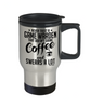 Funny Game Warden Travel Mug Never Trust A Game Warden That Doesn't Drink Coffee and Swears A Lot 14oz Stainless Steel