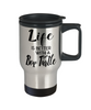 Funny Box Turtle Travel Mug life Is Better With A Box Turtle 14oz Stainless Steel