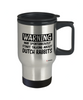 Funny Dutch Rabbit Travel Mug Warning May Spontaneously Start Talking About Dutch Rabbits 14oz Stainless Steel