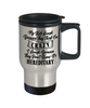 Funny Mom Dad Travel Mug My Kids Laugh Because They Think I'm Crazy 14oz Stainless Steel