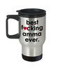 Funny Amma Travel Mug B3st F-cking Amma Ever 14oz Stainless Steel