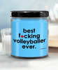 Funny Volleyball Candle B3st F-cking Volleyballer Ever 9oz Vanilla Scented Soy Wax Candles