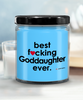 Funny Goddaughter Candle B3st F-cking Goddaughter Ever 9oz Vanilla Scented Candles Soy Wax