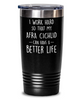 Funny Afra Cichlid Fish Tumbler I Work Hard So That My Afra Cichlid Can Have A Better Life 30oz Stainless Steel