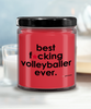 Funny Volleyball Candle B3st F-cking Volleyballer Ever 9oz Vanilla Scented Soy Wax Candles