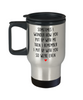 Funny Couples Relationship Travel Mug Sometimes I Wonder How You Put Up With Me 14oz Stainless Steel