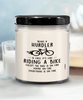 Funny Hurdling Candle Being A Hurdler is Easy It's Like Riding A Bike Except 9oz Vanilla Scented Soy Wax Candles