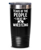 Funny Wrestler Tumbler Tears Of The People I Beat In Wrestling Tumbler 30oz Stainless Steel Black