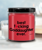 Funny Goddaughter Candle B3st F-cking Goddaughter Ever 9oz Vanilla Scented Candles Soy Wax