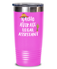 Funny Legal Assistant Tumbler Nacho Average Legal Assistant Tumbler 30oz Stainless Steel