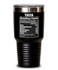 Funny Yaya Tumbler Yaya Nutrition Facts 30oz Stainless Steel