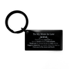 To My Mom In Law Long Distance Relationship Gifts, Distance may separate us, Appreciation Thank You Keychain for Mom In Law