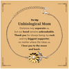 To My Unbiological Mom Long Distance Relationship Gifts, Distance may separate us, Appreciation Thank You Sunflower Bracelet for Unbiological Mom