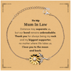 To My Mum In Law  Long Distance Relationship Gifts, Distance may separate us, Appreciation Thank You Sunflower Bracelet for Mum In Law