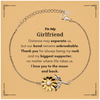 To My Girlfriend Long Distance Relationship Gifts, Distance may separate us, Appreciation Thank You Sunflower Bracelet for Girlfriend