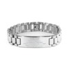 To My Aunt Long Distance Relationship Gifts, Distance may separate us, Appreciation Thank You Ladder Stainless Steel Bracelet for Aunt