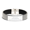 Best Case Manager Mom Gifts, Even better mother., Birthday, Mother's Day Stainless Steel Bracelet for Mom, Women, Friends, Coworkers