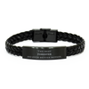 Best Forester Mom Gifts, Even better mother., Birthday, Mother's Day Braided Leather Bracelet for Mom, Women, Friends, Coworkers