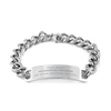 Best Mechanical Engineer Mom Gifts, Even better mother., Birthday, Mother's Day Cuban Chain Stainless Steel Bracelet for Mom, Women, Friends, Coworkers