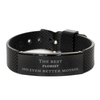 Best Florist Mom Gifts, Even better mother., Birthday, Mother's Day Black Shark Mesh Bracelet for Mom, Women, Friends, Coworkers