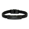 Best Orderly Mom Gifts, Even better mother., Birthday, Mother's Day Braided Leather Bracelet for Mom, Women, Friends, Coworkers