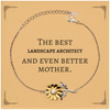 Best Landscape Architect Mom Gifts, Even better mother., Birthday, Mother's Day Sunflower Bracelet for Mom, Women, Friends, Coworkers