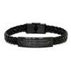 To My Unbiological Daughter Supporting Braided Leather Bracelet, The world is full of possibilities waiting, Birthday Inspirational Gifts for Unbiological Daughter from Dad
