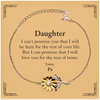 Daughter Inspirational Gifts from Pa, I will love you for the rest of mine, Birthday Sunflower Bracelet Keepsake Gifts for Daughter