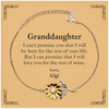 Granddaughter Inspirational Gifts from Gigi, I will love you for the rest of mine, Birthday Sunflower Bracelet Keepsake Gifts for Granddaughter