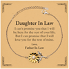 Daughter In Law Inspirational Gifts from Father In Law, I will love you for the rest of mine, Birthday Sunflower Bracelet Keepsake Gifts for Daughter In Law