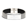 Niece Inspirational Gifts from Aunt, I will love you for the rest of mine, Birthday Stainless Steel Bracelet Keepsake Gifts for Niece