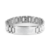 To My Nephew Supporting Ladder Stainless Steel Bracelet, The world is full of possibilities waiting, Birthday Inspirational Gifts for Nephew from Aunt