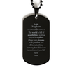 To My Nephew Supporting Black Dog Tag, The world is full of possibilities waiting, Birthday Inspirational Gifts for Nephew from Aunt