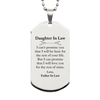 Daughter In Law Inspirational Gifts from Father In Law, I will love you for the rest of mine, Birthday Silver Dog Tag Keepsake Gifts for Daughter In Law