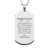 Daughter In Law Inspirational Gifts from Mother In Law, I will love you for the rest of mine, Birthday Silver Dog Tag Keepsake Gifts for Daughter In Law