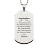 Stepdaughter Inspirational Gifts from Stepmom, I will love you for the rest of mine, Birthday Silver Dog Tag Keepsake Gifts for Stepdaughter