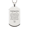 Unbiological Son Inspirational Gifts from Dad, I will love you for the rest of mine, Birthday Silver Dog Tag Keepsake Gifts for Unbiological Son