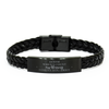Religious Gifts for Auntie, God Bless You. Christian Braided Leather Bracelet for Auntie. Christmas Faith Gift for Auntie