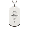 Religious Gifts for Mummy, God Bless You. Christian Silver Dog Tag for Mummy. Christmas Faith Gift for Mummy