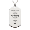 Religious Gifts for Brother In Law, God Bless You. Christian Silver Dog Tag for Brother In Law. Christmas Faith Gift for Brother In Law