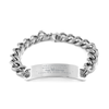 Religious Gifts for Grandmother, God Bless You. Christian Cuban Chain Stainless Steel Bracelet for Grandmother. Christmas Faith Gift for Grandmother