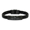 Gigi Appreciation Gifts, Thank you for being an important part, Thank You Braided Leather Bracelet for Gigi, Birthday Unique Gifts for Gigi