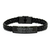 Unbiological Mom Appreciation Gifts, Thank you for being an important part, Thank You Braided Leather Bracelet for Unbiological Mom, Birthday Unique Gifts for Unbiological Mom